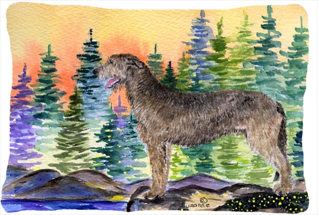 12 x 16 in. Irish Wolfhound Decorative Indoor & Outdoor Fabric Pillow