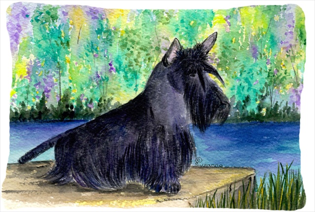 Scottish Terrier Decorative Indoor & Outdoor Fabric Pillow 12 x 16 in.