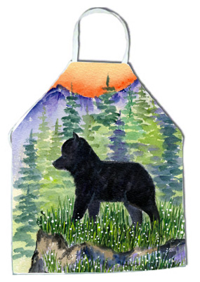 Picture of Carolines Treasures SS8231APRON 27 x 31 in. Schipperke Apron