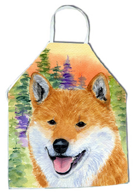 Picture of Carolines Treasures SS8234APRON 30 x 31 in. Shiba Inu Apron