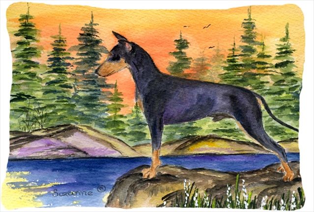 Manchester Terrier Decorative Indoor & Outdoor Fabric Pillow