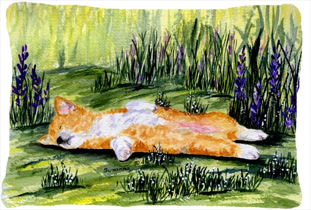 Corgi Decorative Indoor & Outdoor Fabric Pillow 12 x 16 in.