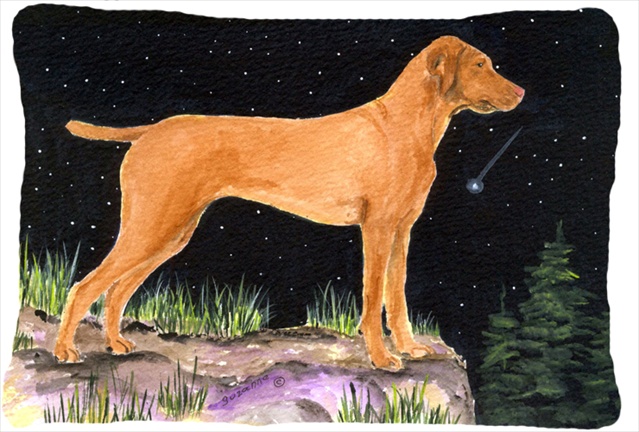 Starry Night Vizsla Decorative Indoor & Outdoor Fabric Pillow