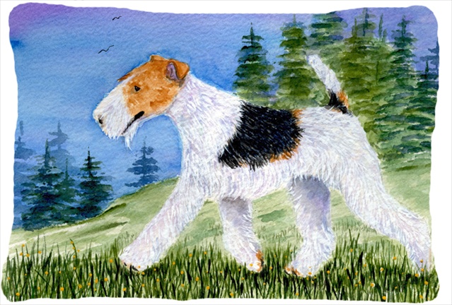 12 x 16 in. Fox Terrier Decorative Indoor & Outdoor Fabric Pillow