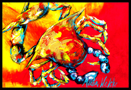 Crab Hot Dang Indoor & Outdoor Doormat