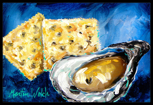 Oysters Two Crackers Indoor & Outdoor Doormat