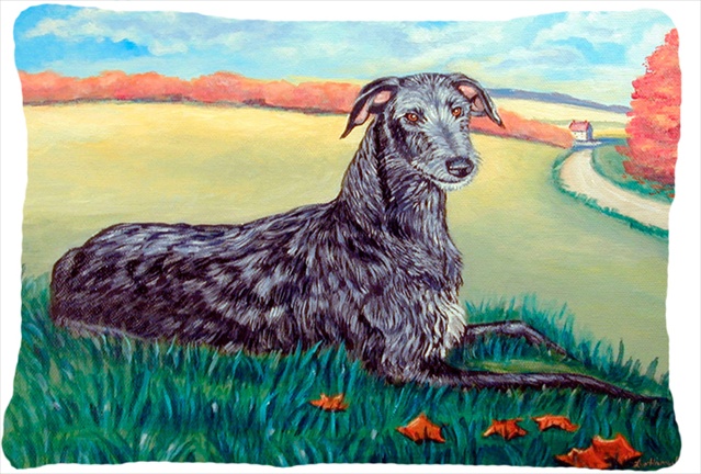 Scottish Deerhound Decorative Indoor & Outdoor Fabric Pillow
