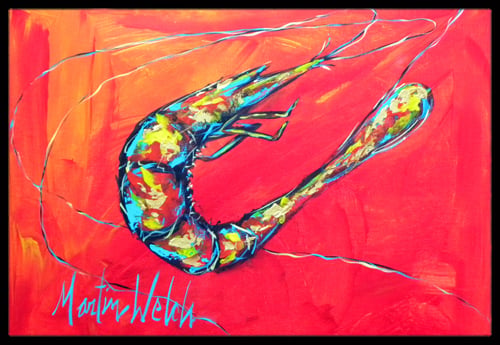 Shrimp Seafood Three Indoor & Outdoor Doormat
