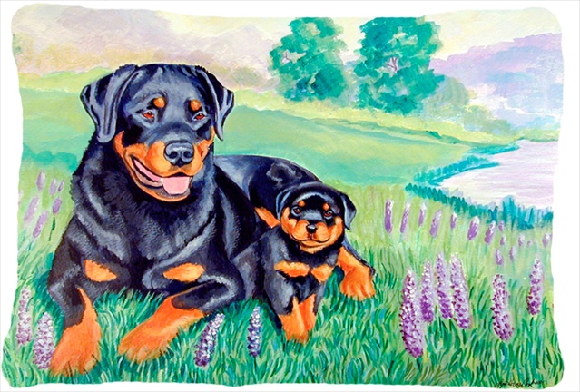 Rottweiler Decorative Indoor & Outdoor Fabric Pillow