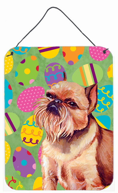 Brussels Griffon Easter Eggtravaganza Aluminum Metal Wall & Door Hanging Prints
