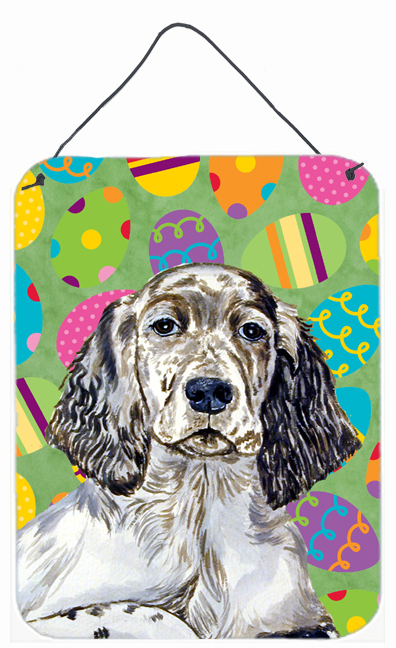 English Setter Easter Eggtravaganza Aluminum Metal Wall & Door Hanging Prints