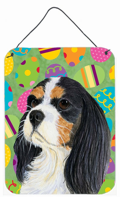 Cavalier Spaniel Easter Eggtravaganza Aluminum Metal Wall & Door Hanging Prints