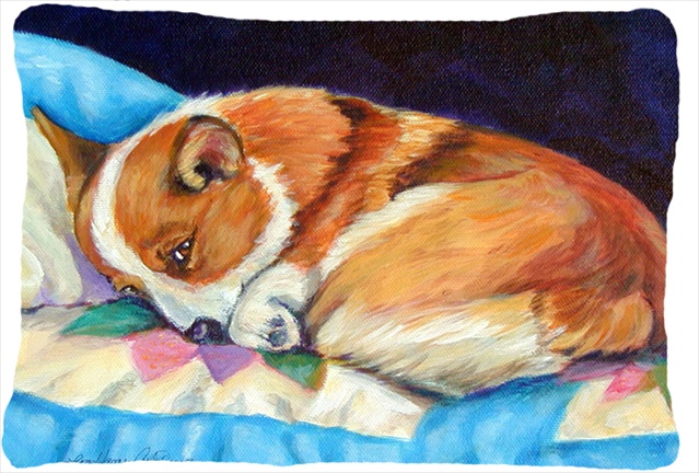 Corgi Decorative Indoor & Outdoor Fabric Pillow 12 x 16 in.