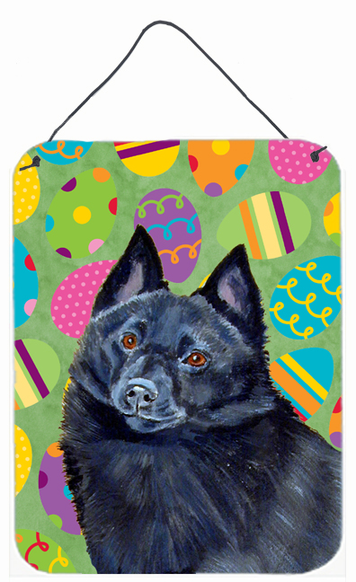 Schipperke Easter Eggtravaganza Aluminum Metal Wall & Door Hanging Prints