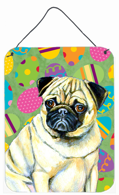 Pug Easter Eggtravaganza Aluminum Metal Wall & Door Hanging Prints