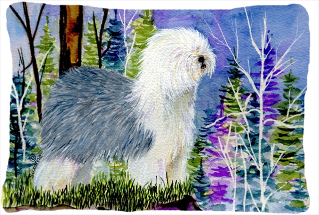 SS8641PW1216 12 x 16 in. Old English Sheepdog Decorative Indoor & Outdoor Fabric Pillow