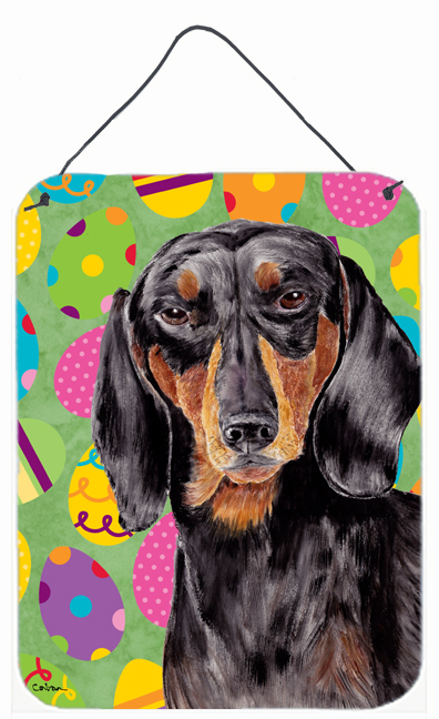 Dachshund Easter Eggtravaganza Aluminum Metal Wall & Door Hanging Prints