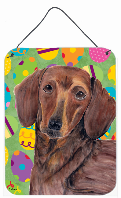 Dachshund Easter Eggtravaganza Aluminum Metal Wall & Door Hanging Prints