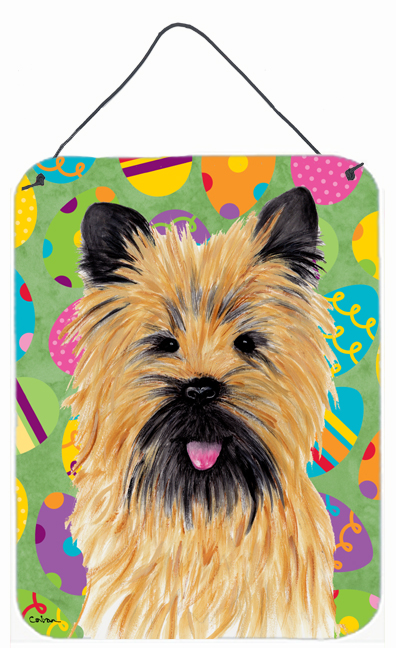 Cairn Terrier Easter Eggtravaganza Aluminium Metal Wall Or Door Hanging Prints - 12 x 16 in.