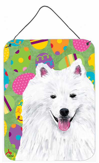 American Eskimo Easter Eggtravaganza Aluminium Metal Wall Or Door Hanging Prints - 12 x 16 in.