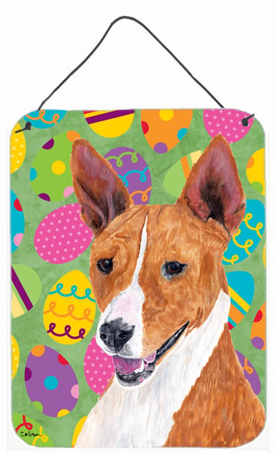 Basenji Easter Eggtravaganza Aluminium Metal Wall Or Door Hanging Prints - 12 x 16 in.