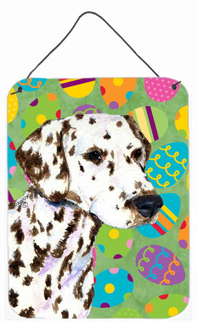 Dalmatian Easter Eggtravaganza Aluminium Metal Wall Or Door Hanging Prints - 12 x 16 in.
