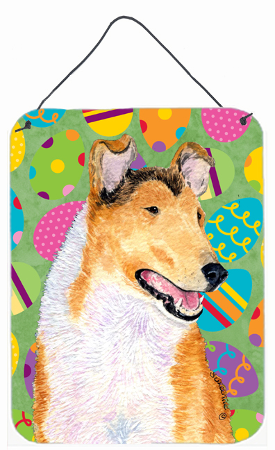Collie Smooth Easter Eggtravaganza Aluminium Metal Wall Or Door Hanging Prints - 12 x 16 in.