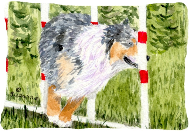 Australian Shepherd Indoor & Outdoor Decorative Fabric Pillow - 12 x 16 in.
