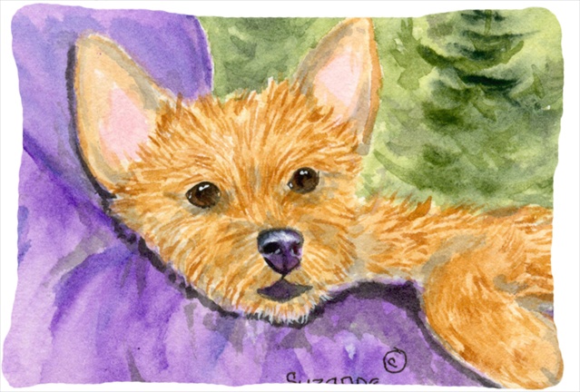 Norwich Terrier Indoor & Outdoor Decorative Fabric Pillow - 12 x 16 in.