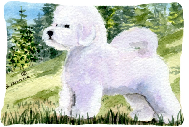 Bichon Frise Indoor & Outdoor Decorative Fabric Pillow - 12 x 16 in.