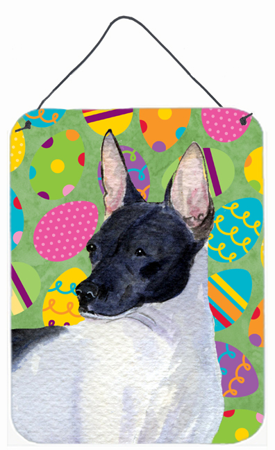 Rat Terrier Easter Eggtravaganza Aluminium Metal Wall Or Door Hanging Prints - 12 x 16 in.