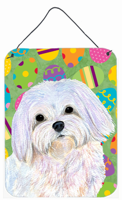 Maltese Easter Eggtravaganza Aluminium Metal Wall Or Door Hanging Prints - 12 x 16 in.
