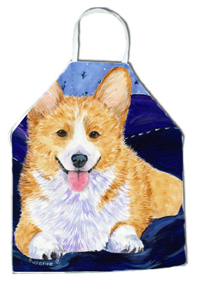 Picture of Carolines Treasures SS8414APRON Corgi Apron - 27 x 31 in.