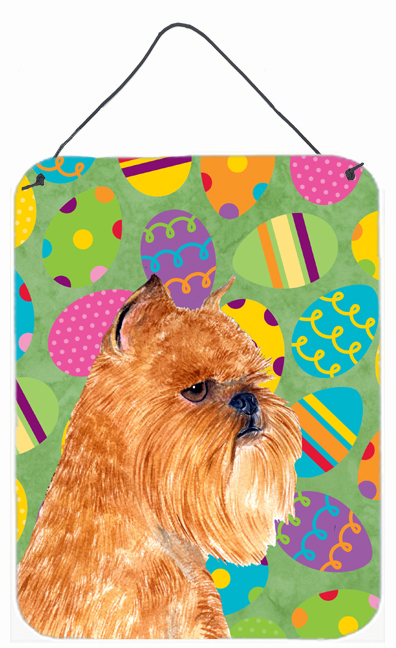 Brussels Griffon Easter Eggtravaganza Aluminium Metal Wall Or Door Hanging Prints - 12 x 16 in.