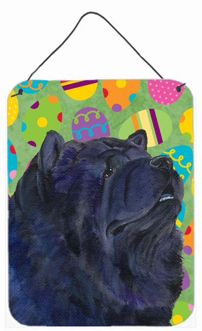 Chow Chow Easter Eggtravaganza Aluminium Metal Wall Or Door Hanging Prints - 12 x 16 in.