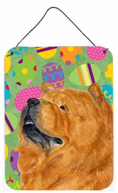 Chow Chow Easter Eggtravaganza Aluminium Metal Wall Or Door Hanging Prints - 12 x 16 in.