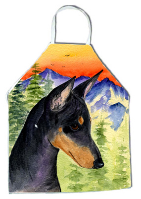Picture of Carolines Treasures SS8425APRON Manchester Terrier Apron - 27 x 31 in.