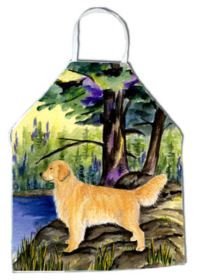 Picture of Carolines Treasures SS8426APRON Golden Retriever Apron - 27 x 31 in.