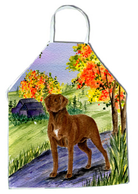 Picture of Carolines Treasures SS8427APRON Chesapeake Bay Retriever Apron - 27 x 31 in.