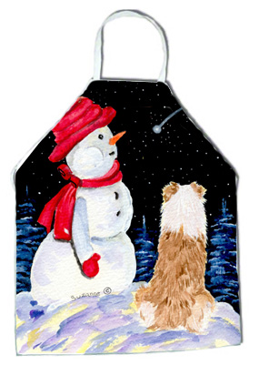 Picture of Carolines Treasures SS8573APRON Australian Shepherd Apron - 27 x 31 in.