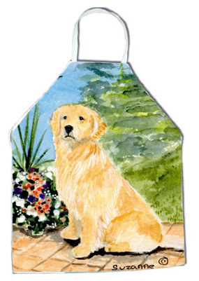 Picture of Carolines Treasures SS8758APRON Golden Retriever Apron - 27 x 31 in.