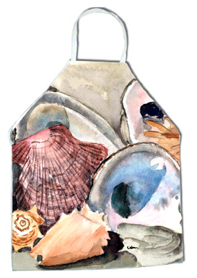 Picture of Carolines Treasures 8619APRON Sea Shells Apron - 27 x 31 in.