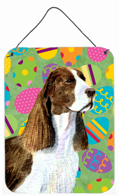 Springer Spaniel Easter Eggtravaganza Aluminium Metal Wall Or Door Hanging Prints - 12 x 16 in.