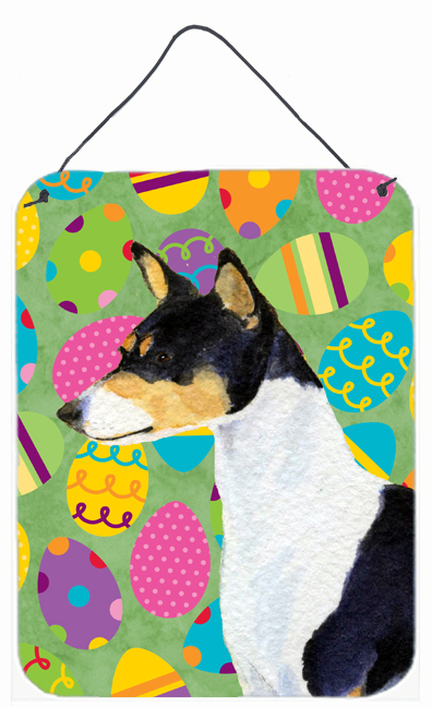 Basenji Easter Eggtravaganza Aluminium Metal Wall Or Door Hanging Prints - 12 x 16 in.
