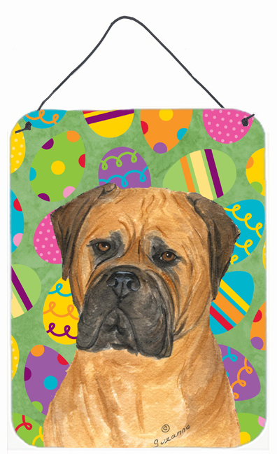 Bullmastiff Easter Eggtravaganza Aluminium Metal Wall Or Door Hanging Prints - 12 x 16 in.