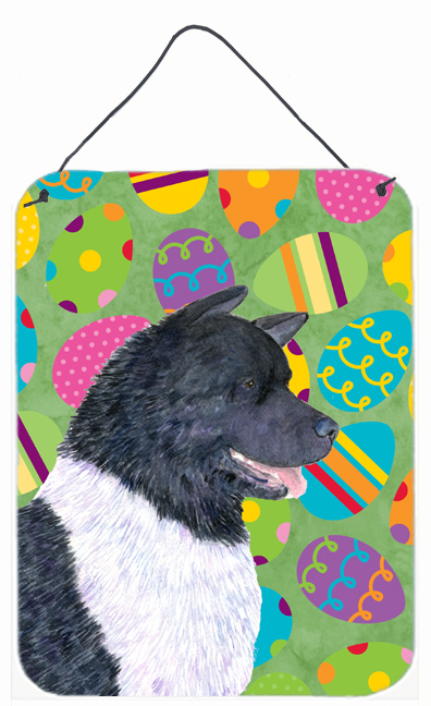 Akita Easter Eggtravaganza Aluminium Metal Wall Or Door Hanging Prints