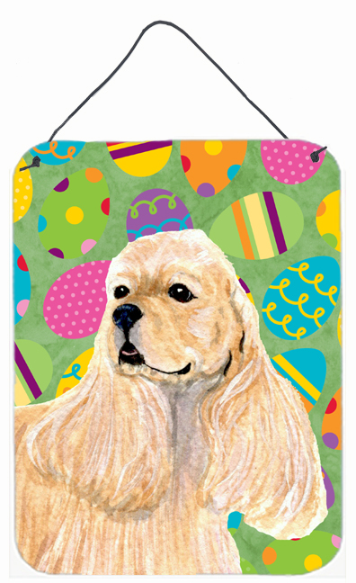 Cocker Spaniel Easter Eggtravaganza Aluminium Metal Wall Or Door Hanging Prints - 12 x 16 in.