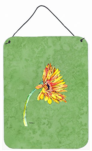 Gerber Daisy Orange Aluminium Metal Wall Or Door Hanging Prints