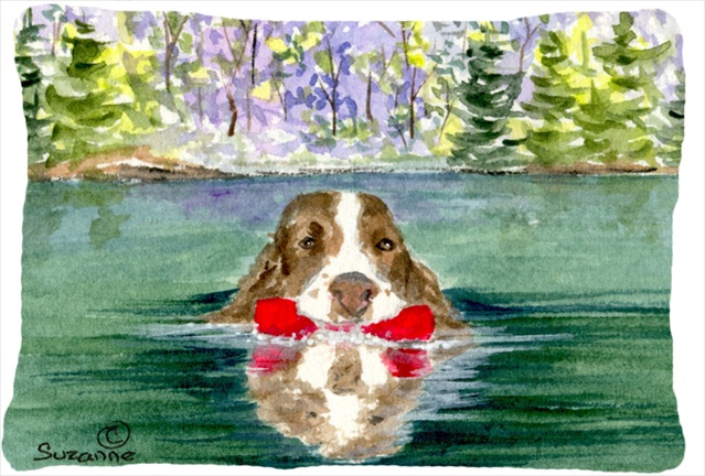 Springer Spaniel Indoor & Outdoor Decorative Fabric Pillow - 12 x 16 in.
