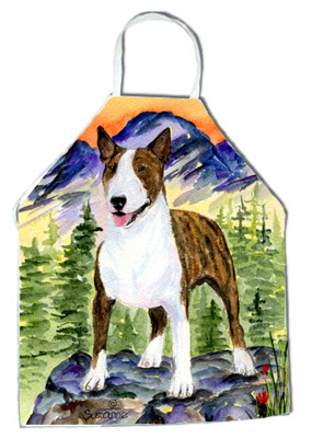 Picture of Carolines Treasures SS8167APRON Bull Terrier Apron - 27 x 31 in.